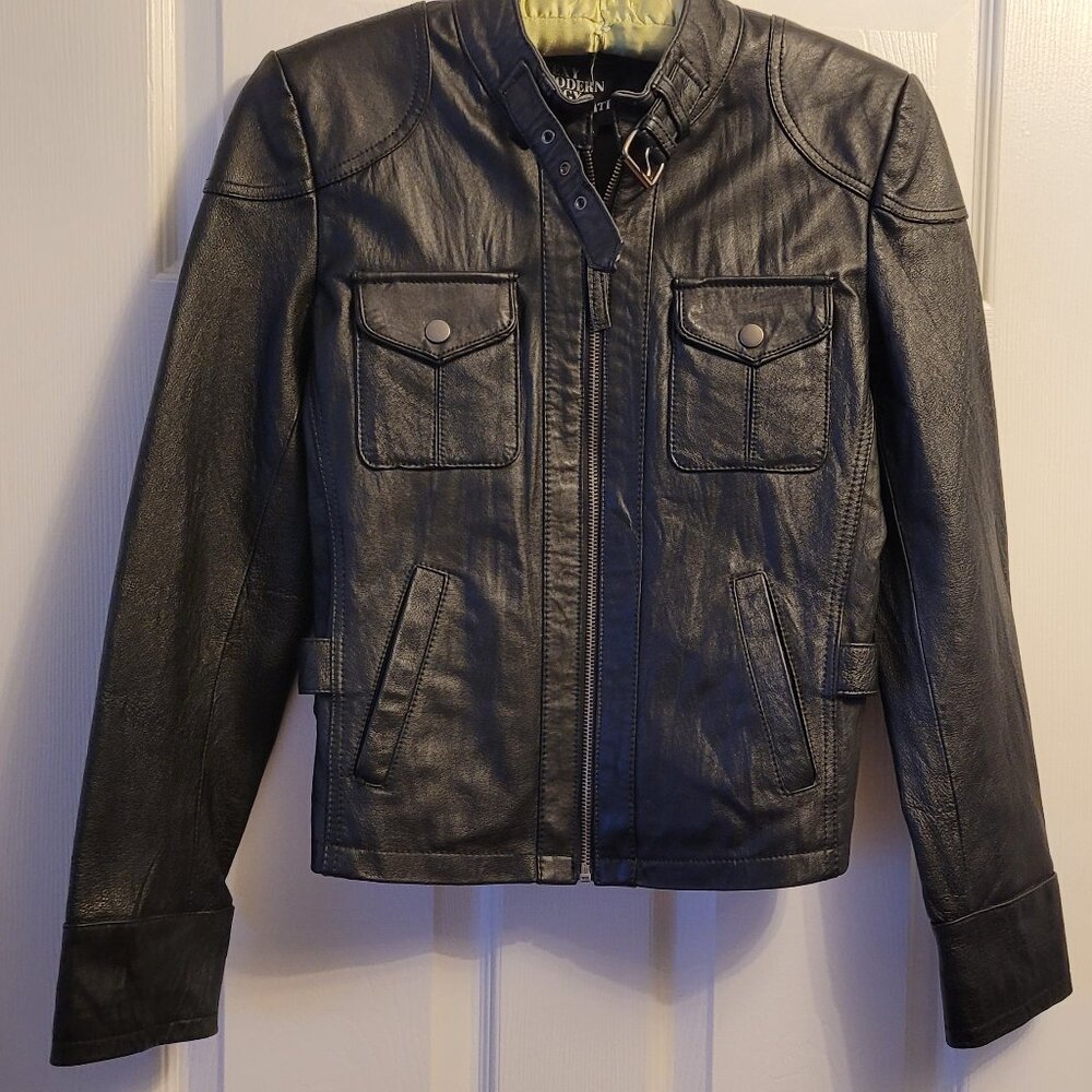 🌹NWOT🌹URBAN BEHAVIOR  Black Leather Moto Jacket